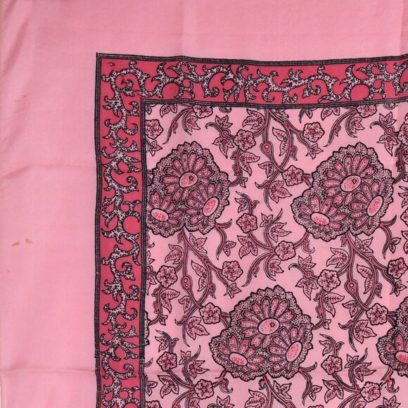 Vintage Liberty of London 100% Silk Pink Floral Scarf Very Good Condition Medium - Picture 2 of 6